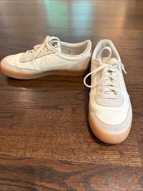 Nike Off-White Leather Sneakers with Gum Sole